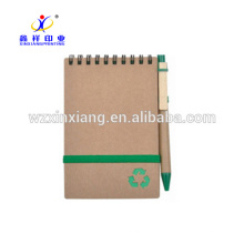 A6 kraft recycle spiral paper notebook 14.8cm*21cm